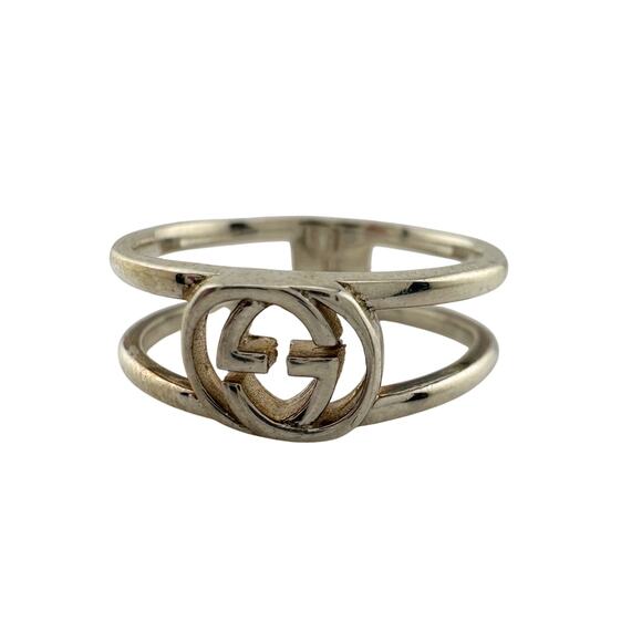 Gucci Interlocking G Open Band Ring Size 5.75 (11) - Picture 6 of 13